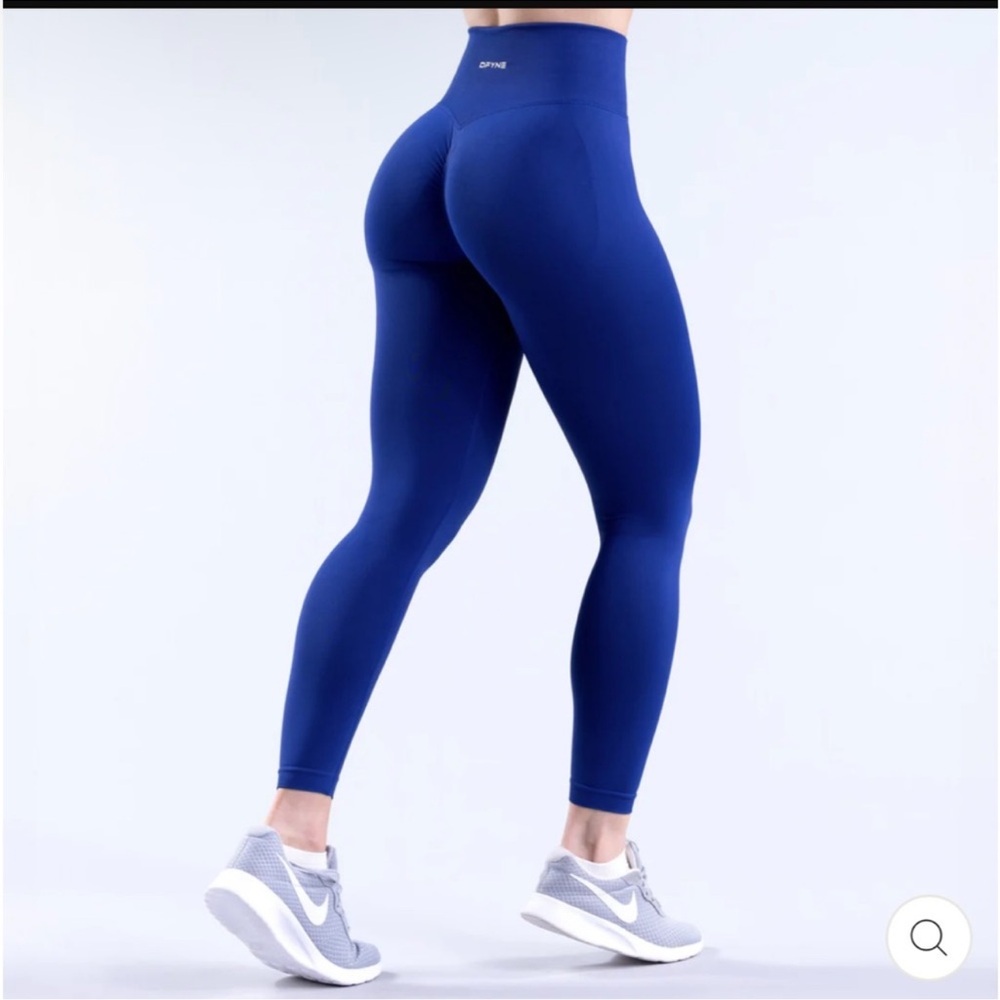 DFYNE Scrunch Sculpt Impact Leggings Enchanted Blue - Picture 3 of 10